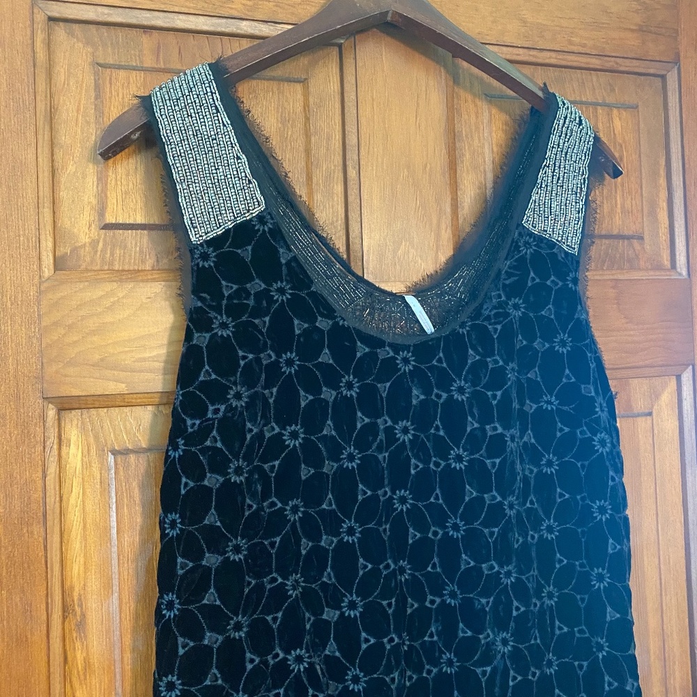 Free People Danced To Pieces Beaded Mini Dress 4 - Picture 7 of 14